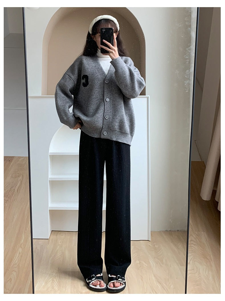 Straightleg Loosefitting Floorlength Pants