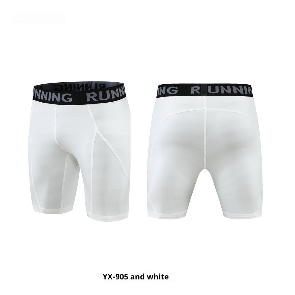 Pantalones deportivos y de fitness de cinco cuartos de alta elasticidad para hombre
