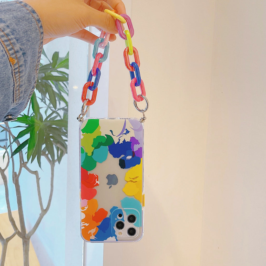 Funda protectora personalizada para teléfono móvil con pulsera