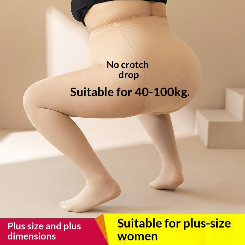Medias de forro polar ligero para mujer que realzan las piernas y son ideales para la primavera.