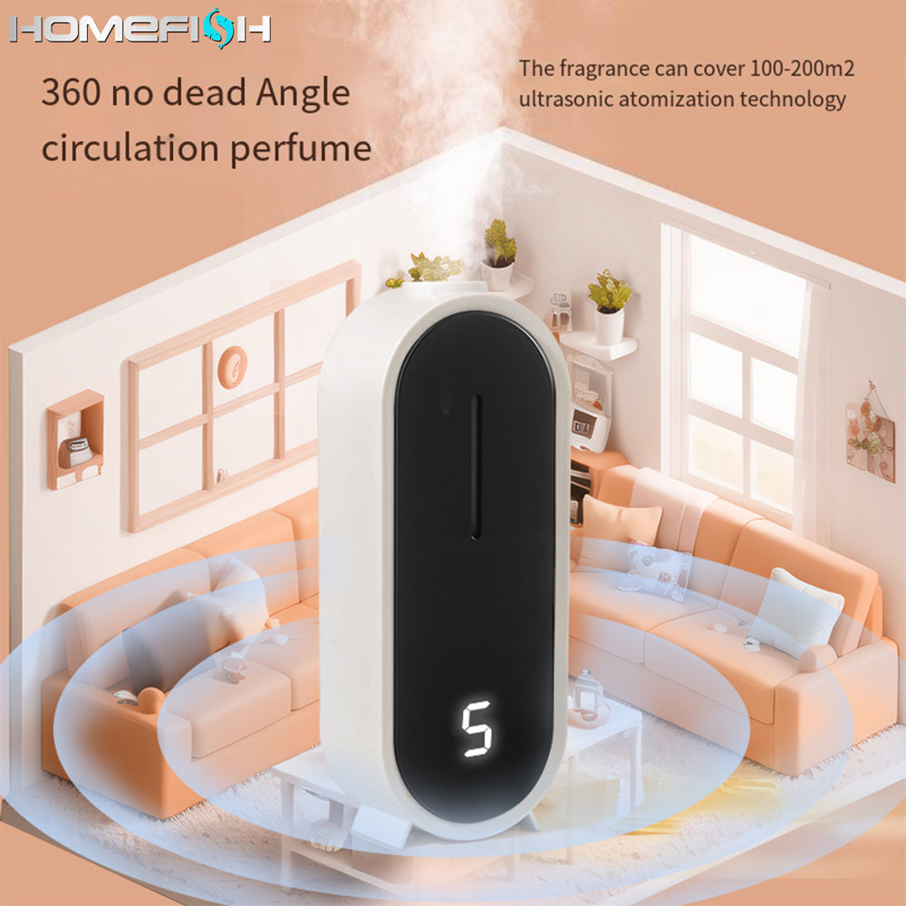 Máquina automática de aromaterapia y fragancias para escritorio, sin dejar rastro, para montaje en pared, para hotel, hogar y eliminación de olores.