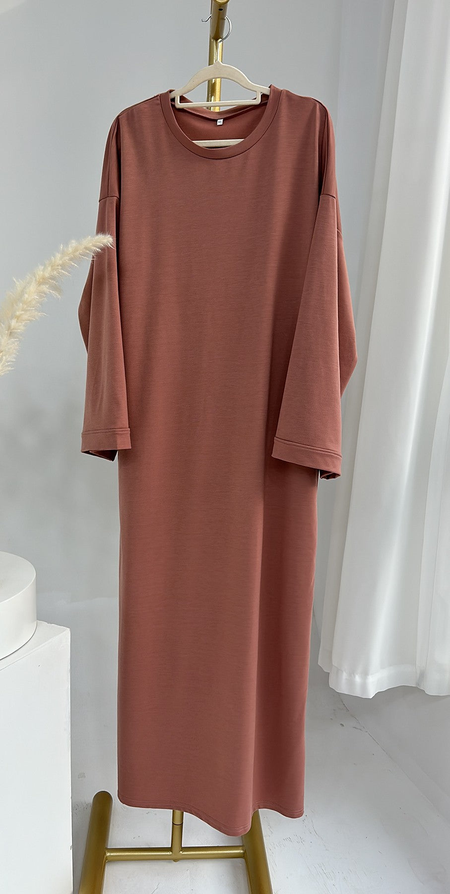 Women's Simple And Comfortable Solid Color Sweatshirt Dress
