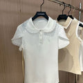 Women's Fashion Casual Slim-fit Short-sleeve Top