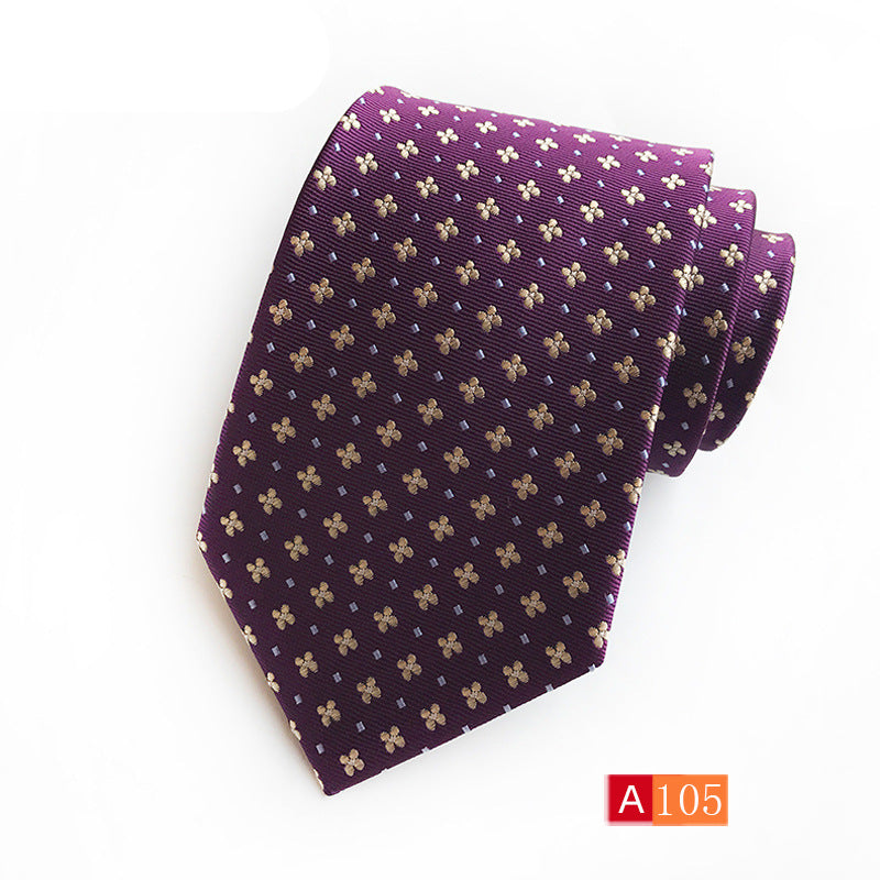 Corbata de jacquard de poliéster para hombre, informal y formal