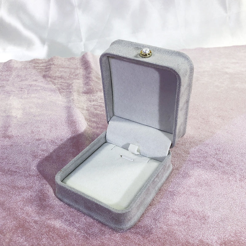 Fashion Flannel Waist-tight Jewelry Box Pearl Buckle