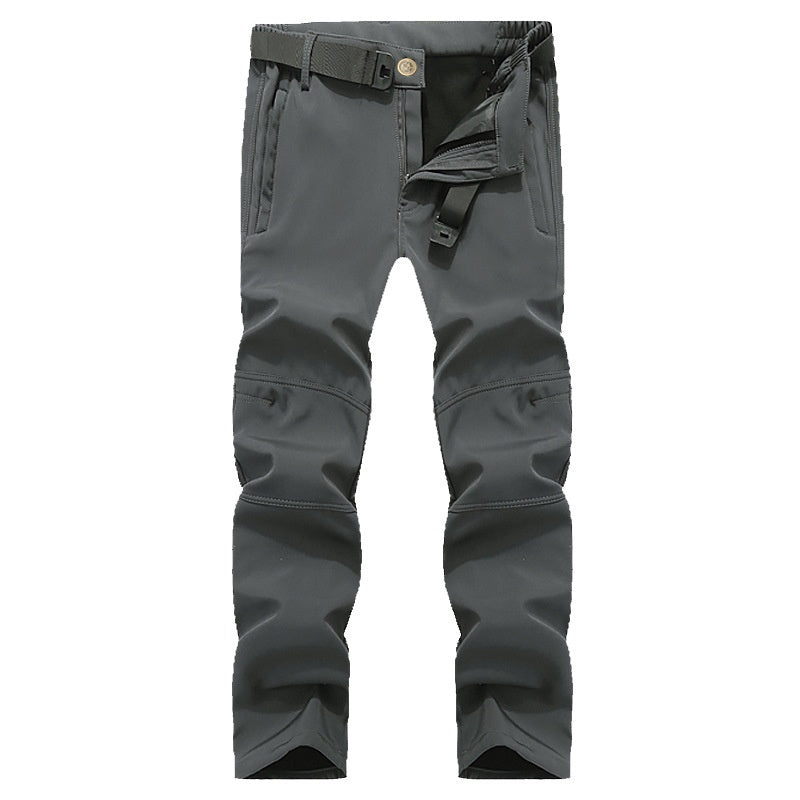 Pantalones tácticos para hombre para clima frío, pantalones softshell para senderismo al aire libre