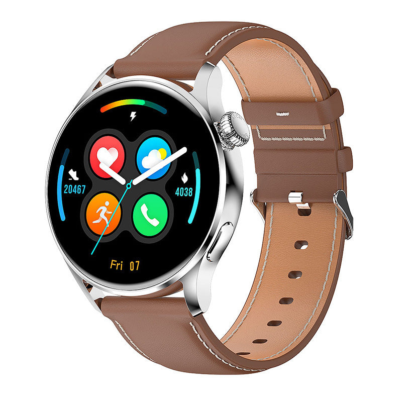 Reloj inteligente para adultos con monitorización de frecuencia cardíaca, seguimiento de actividad física y funciones de voz inteligentes.