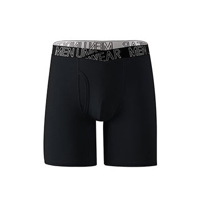 Calzoncillos bóxer transpirables para hombre, con forma de V, de longitud extendida, para correr y hacer ejercicio.