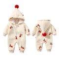 Ropa de bebé cálida y acolchada de color caqui Ropa de gateo para bebés