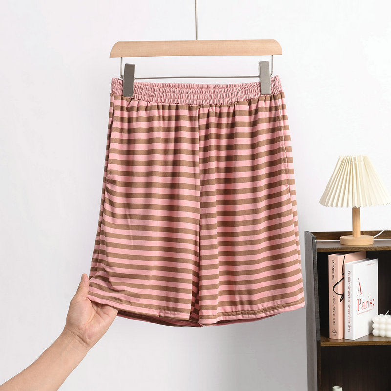 Japanese-style Loose-fitting  Wearable Large-size Bit-cotton Loungewear Pants