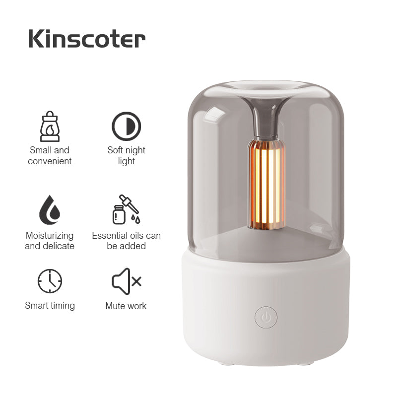 Difusor de aroma con luz de vela de simulación creativa para el hogar