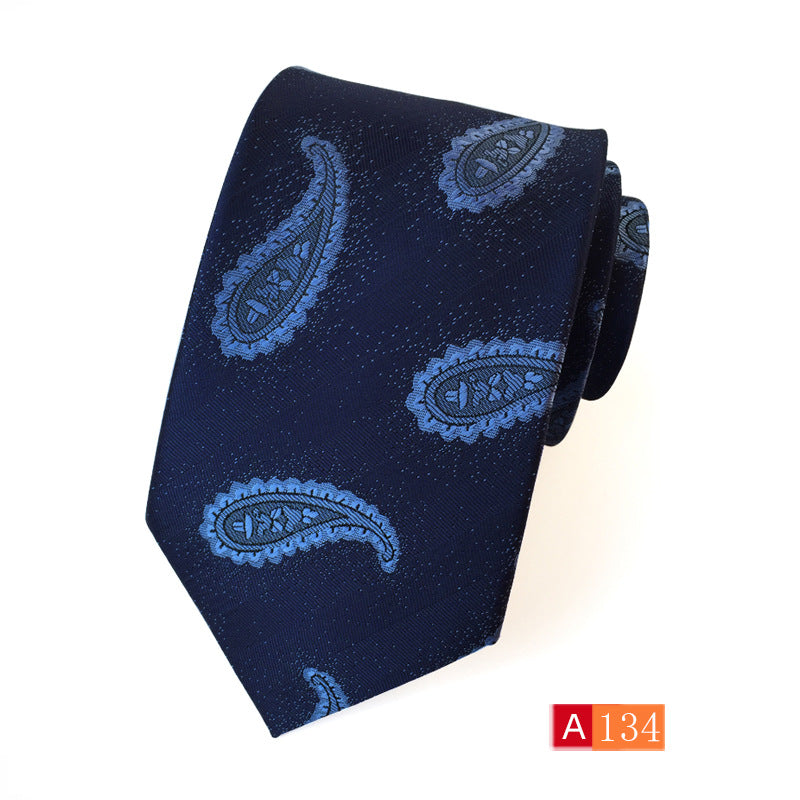 Corbata de jacquard de poliéster para hombre, informal y formal