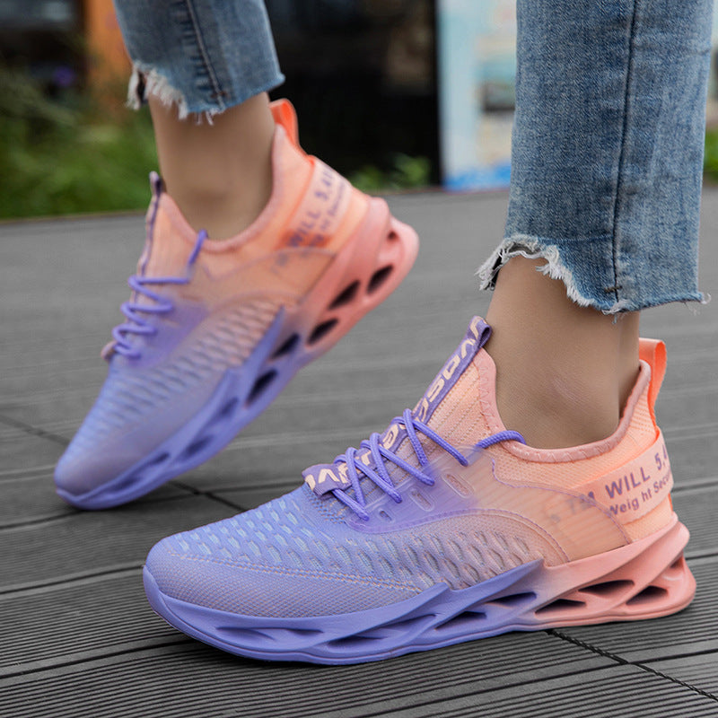 Zapatillas de running informales para parejas Flyknit de talla grande