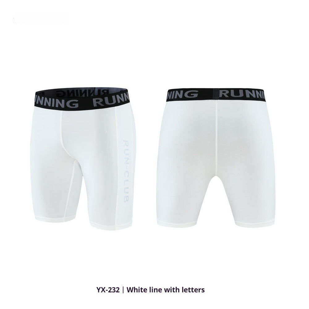 Pantalones deportivos y de fitness de cinco cuartos de alta elasticidad para hombre