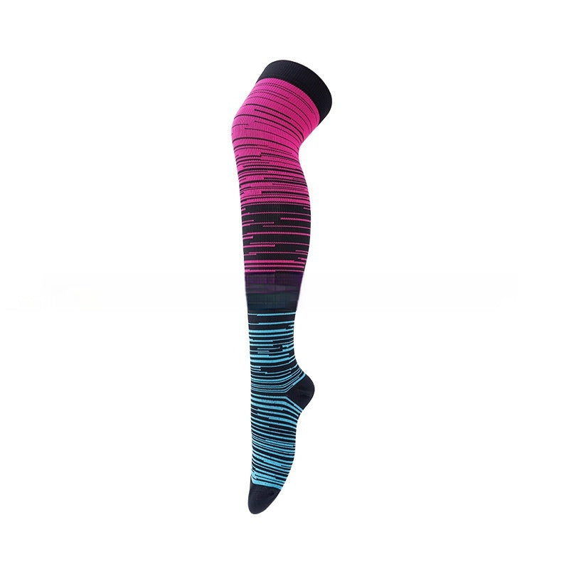 New Outdoor Elastic Sports Running Cycling Long Compression Socks