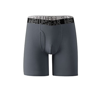 Calzoncillos bóxer transpirables para hombre, con forma de V, de longitud extendida, para correr y hacer ejercicio.