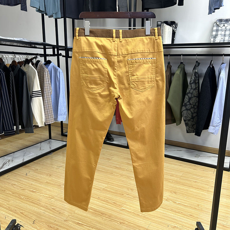 Pantalones rectos ajustados, cómodos, transpirables y agradables para la piel.