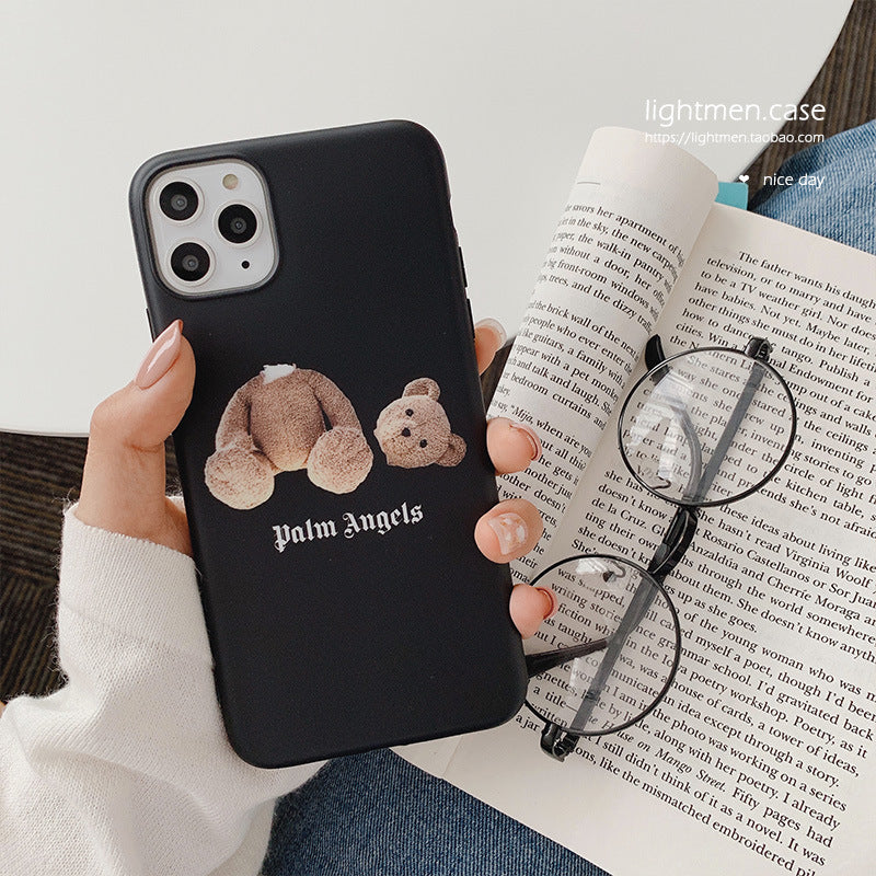 Compatible con: funda de silicona suave para teléfono con diseño de osito de peluche.