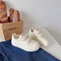 Zapatillas blancas transpirables de estilo coreano para estudiantes con suela plana