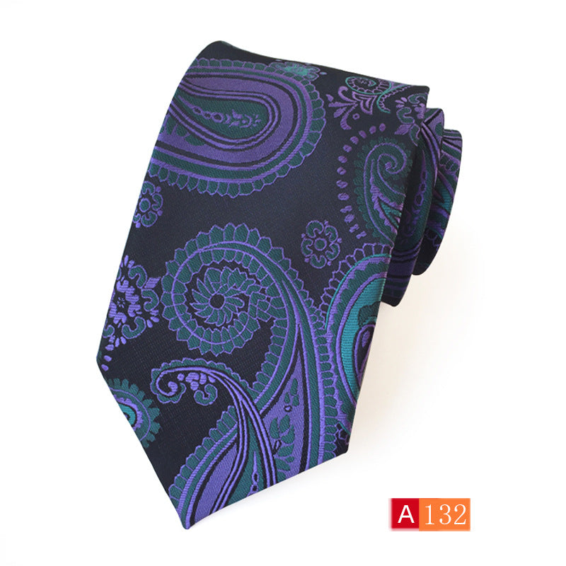 Corbata de jacquard de poliéster para hombre, informal y formal
