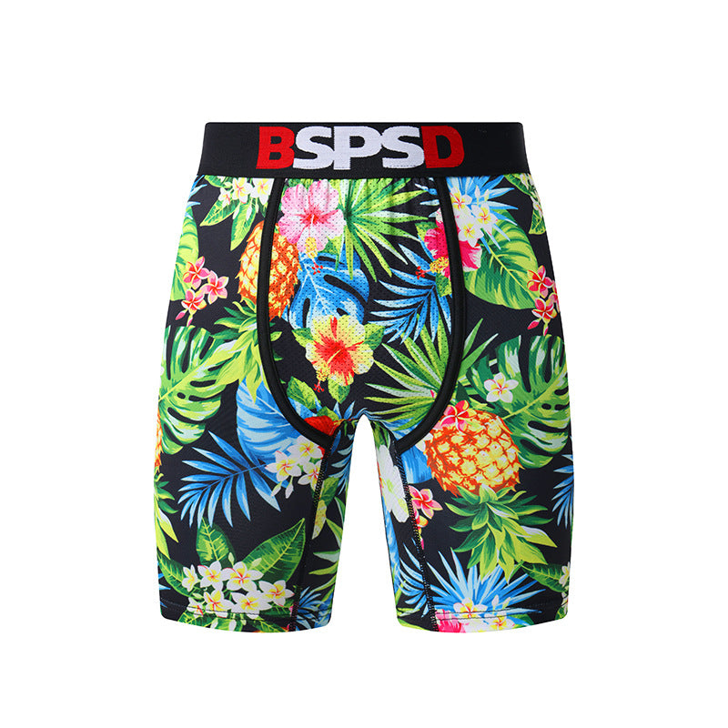 Calzoncillos bóxer con estampado digital para hombre, pantalones cortos casuales con personalidad