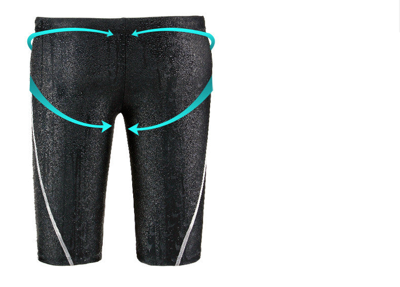 Traje de baño tipo bóxer de cinco puntos para hombre con diseño de piel de tiburón