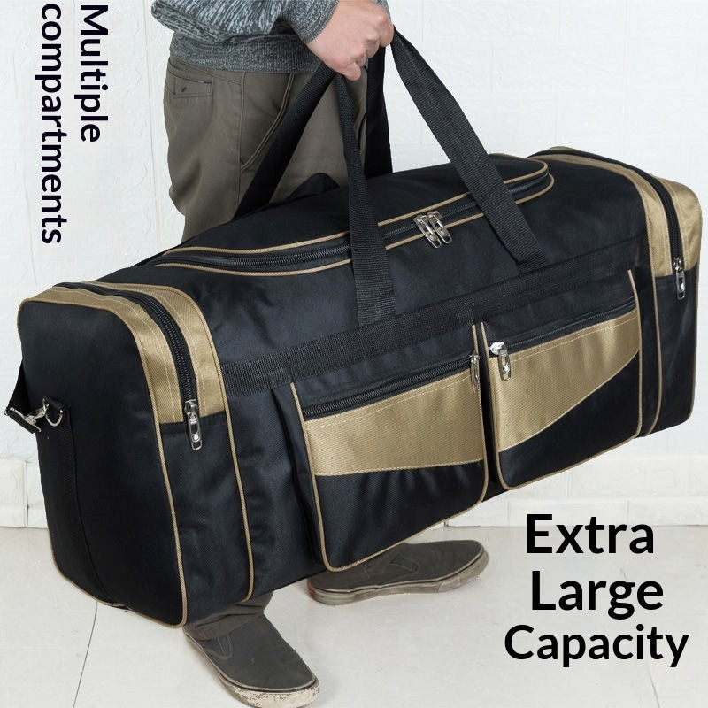 Bolso de mano portátil, sencillo y de gran capacidad para hombre
