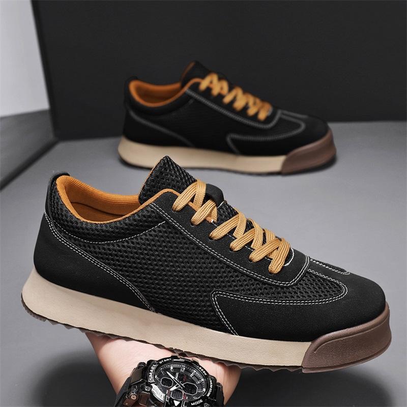 Zapatillas de running retro para hombre con suela gruesa para aumentar la altura