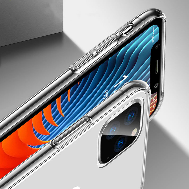 Funda ultrafina de silicona TPU transparente resistente a golpes para teléfono