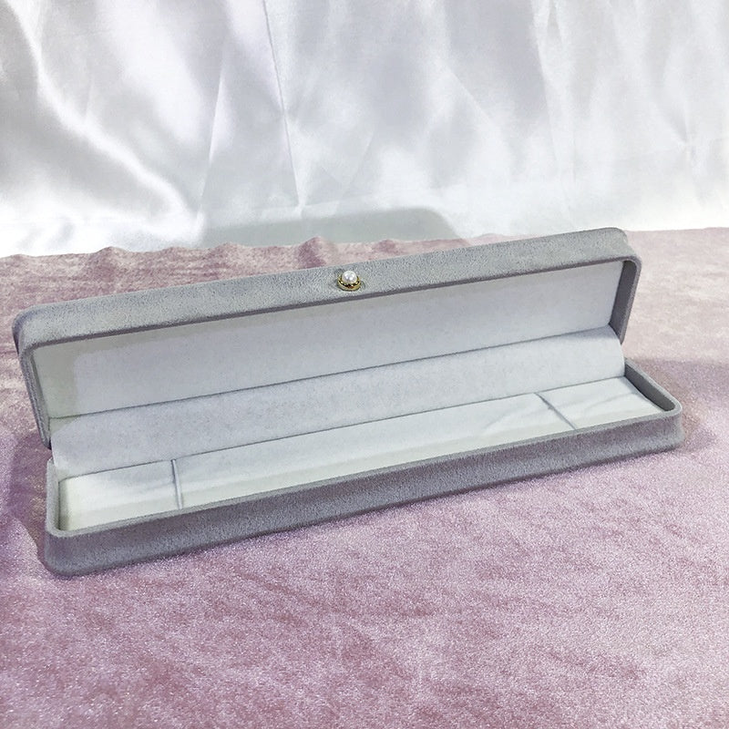 Fashion Flannel Waist-tight Jewelry Box Pearl Buckle
