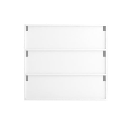 Zapatero con puerta de cristal blanca y luz LED RGB