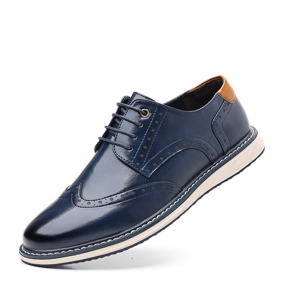 Zapatos de cuero informales de negocios para hombre británicos