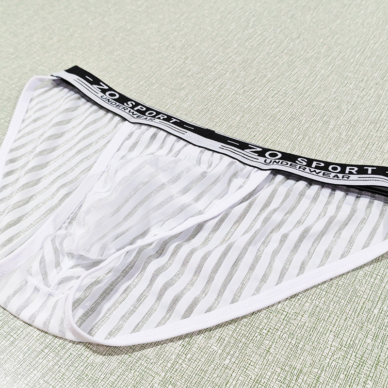 Ropa interior ligera y de lujo para hombre, suave, cómoda y transparente.