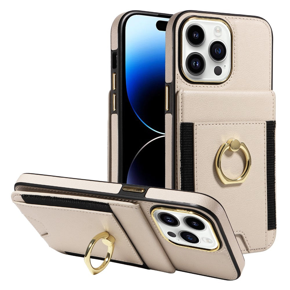 Estuche flexible para teléfono con cámara y anillo