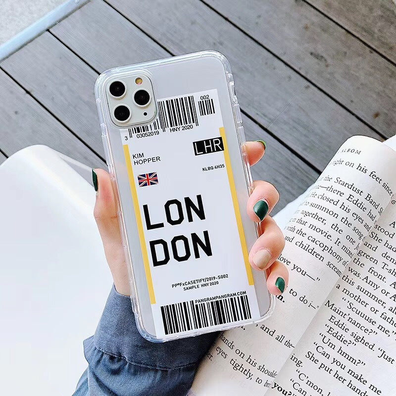 Estuche para teléfono con boleto