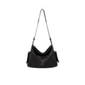 Bolso bandolera grande de piel auténtica con dos asas