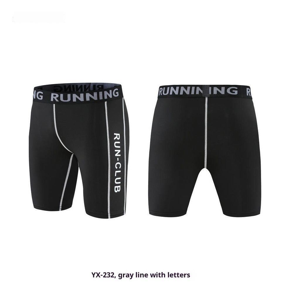 Pantalones deportivos y de fitness de cinco cuartos de alta elasticidad para hombre