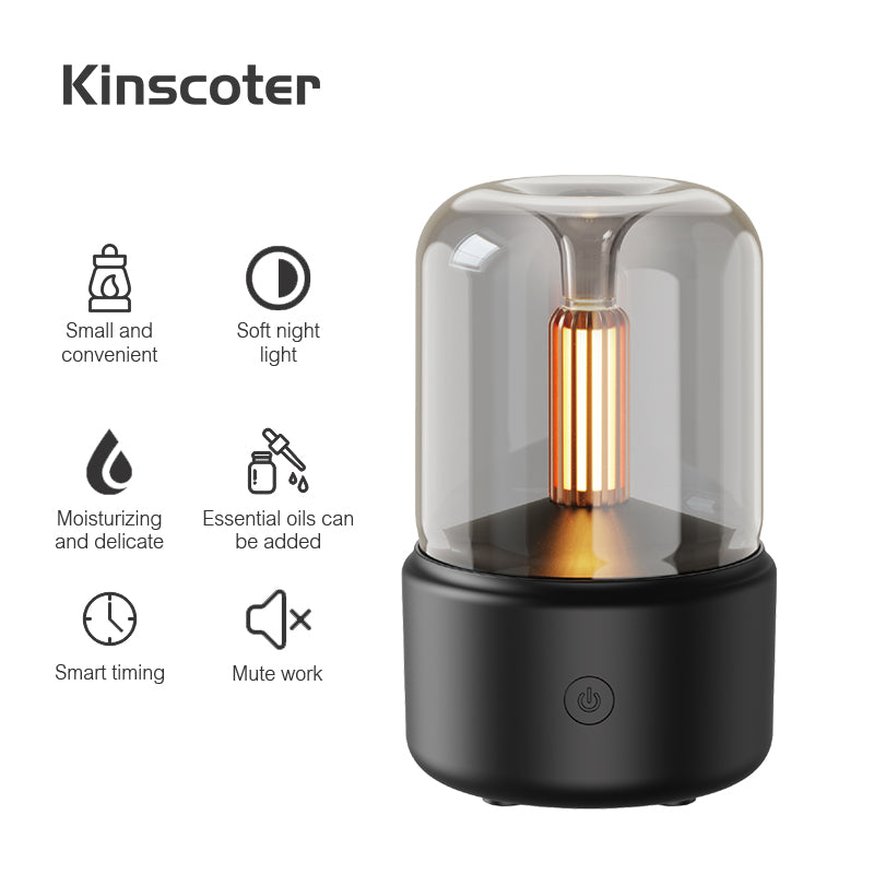 Difusor de aroma con luz de vela de simulación creativa para el hogar