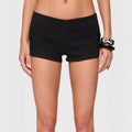 Slim-fit Womens Denim Shorts With A Hidden Side Zipper