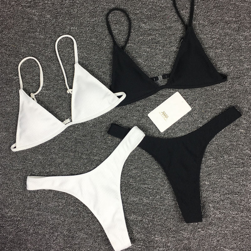 Split swimwear Women Two Piece Swimsuit Beach Vacation Summer
