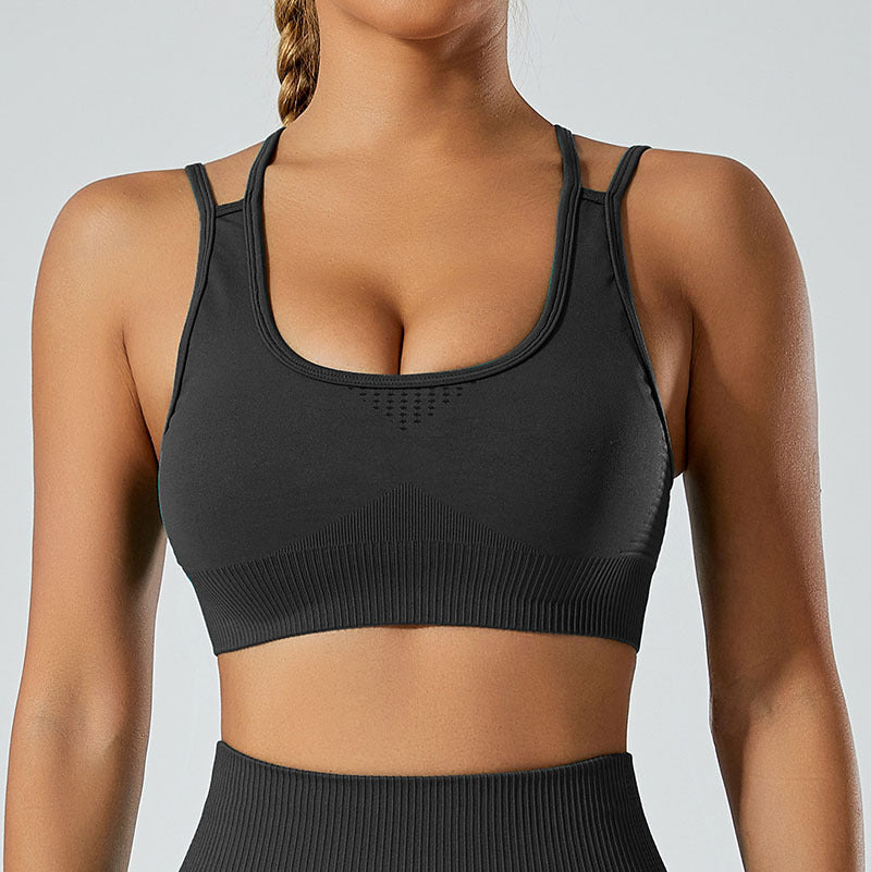 Women's Seamless Yoga Set - Sports Bra, Jacket & Leggings