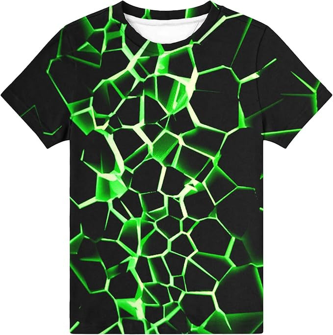 3D-printed Loose-fitting Short-sleeve T-shirt For Layering Or Wearing On Its Own