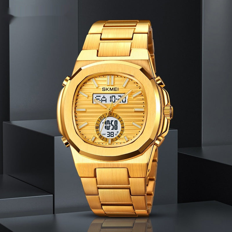 Elegante reloj deportivo impermeable para exteriores con pantalla luminosa para estudiantes.