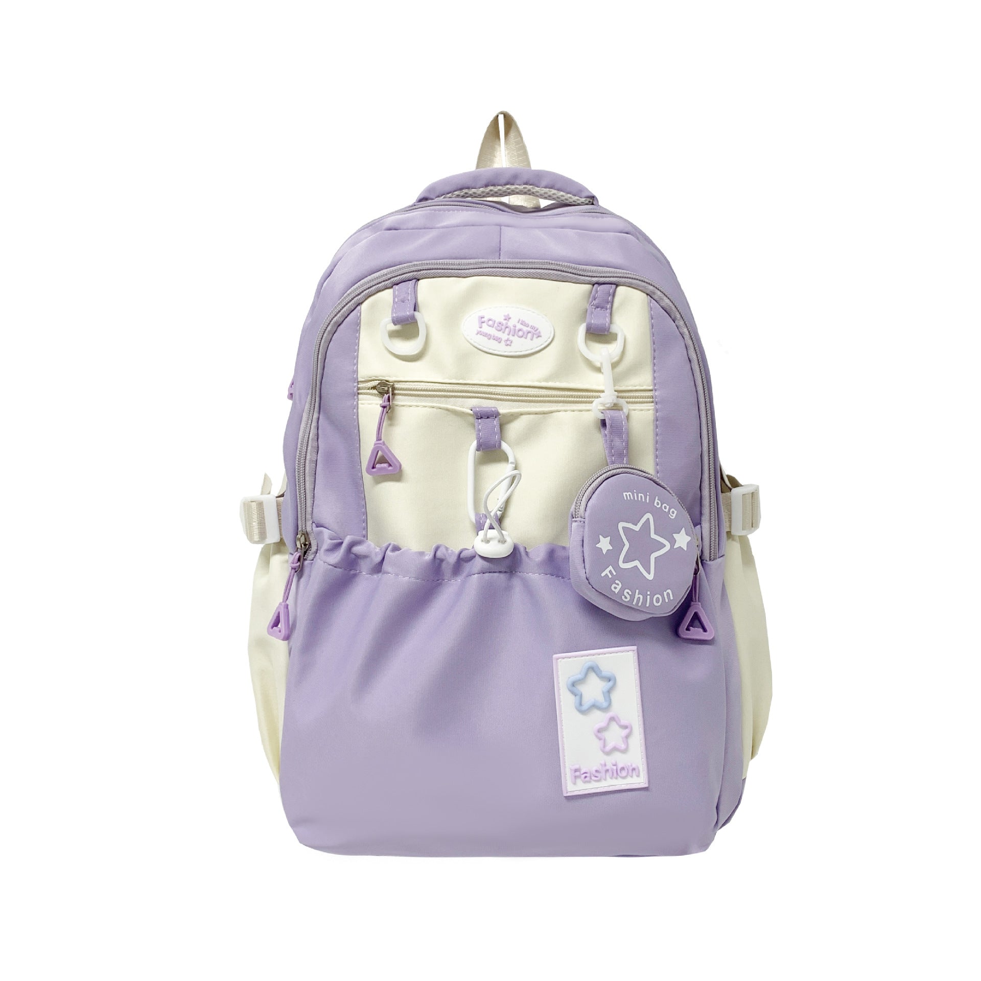 Linda mochila de estudiante de secundaria para chica atractiva