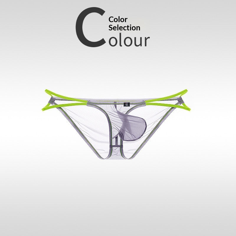 Calzoncillos ultrafinos de seda helada para hombre con cinturilla adelgazante