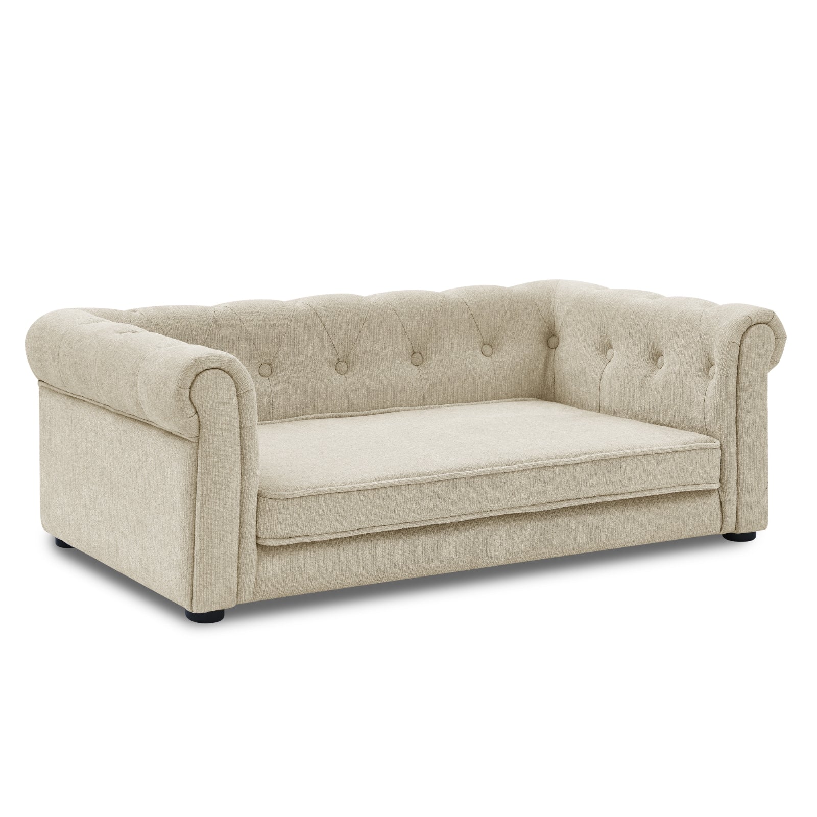 Elegante cama rectangular para perros medianos y grandes, sofá cama elevado y duradero, cómodo.