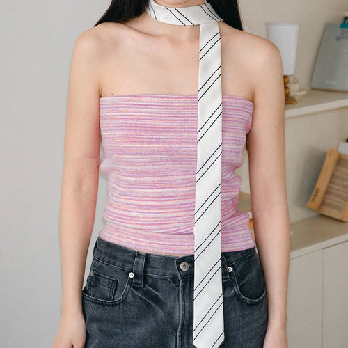 Corbata estilo universitario, diseño de Corea del Sur, camisa y corbata