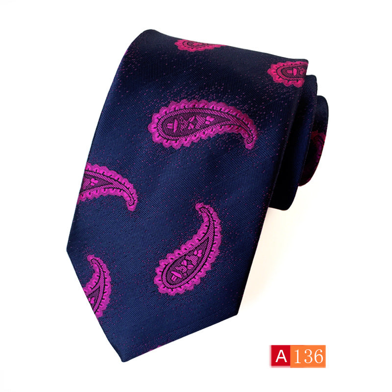 Corbata de jacquard de poliéster para hombre, informal y formal