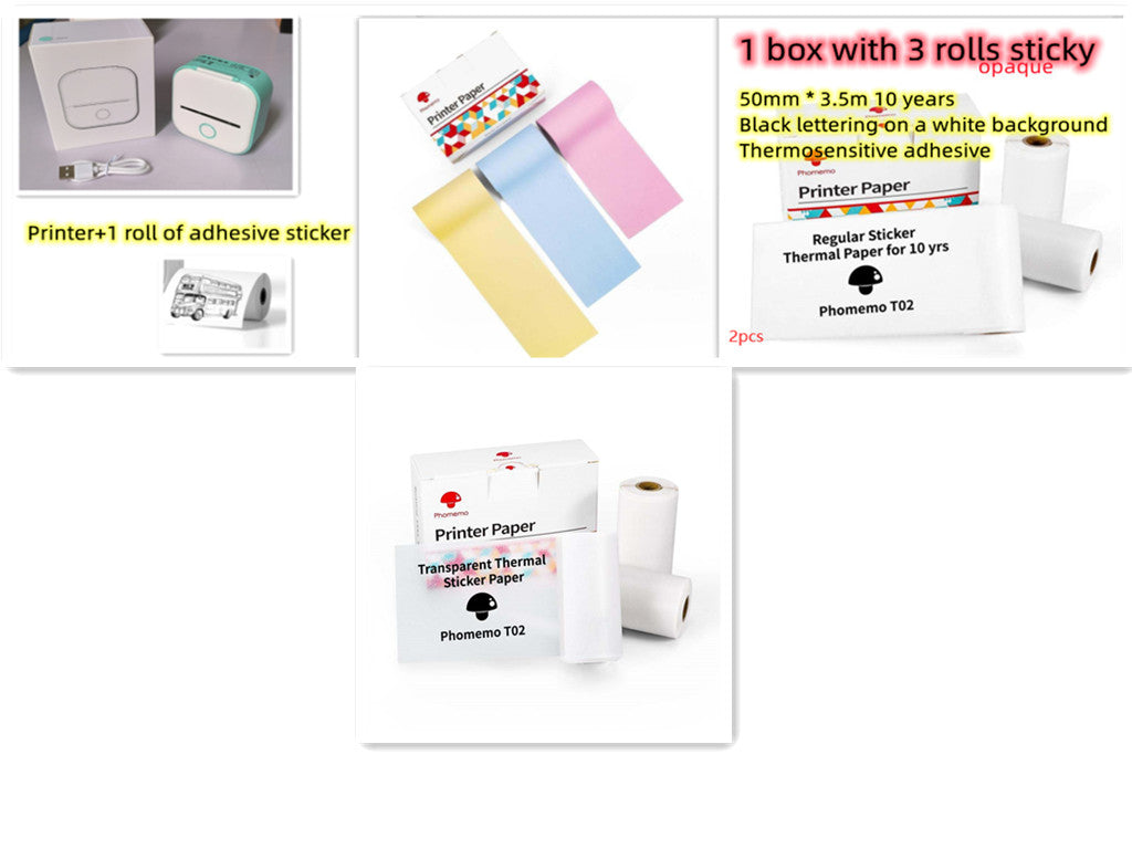 Mini impresora térmica portátil de etiquetas, impresora de fotos para el hogar, impresora de preguntas incorrectas para estudiantes, mini impresora de etiquetas compatible con Bluetooth, etiqueta de precio