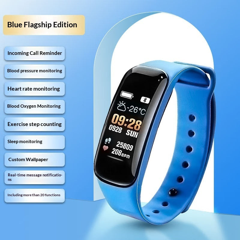 Reloj despertador inteligente con Bluetooth y podómetro multifuncional para fitness